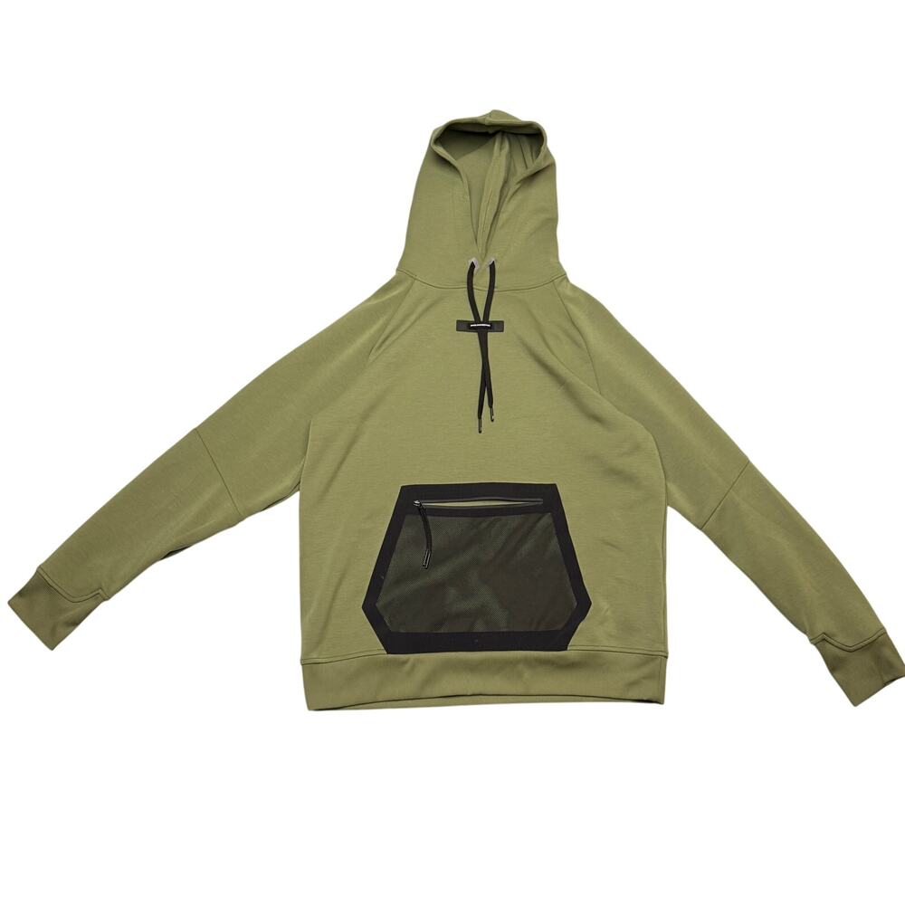 On Running On Cloud Tech Hoodie Men's Large Green Gym Sportswear Gorpcore